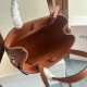 Replica Borsa Celine Mini Cabas Anais Triomphe Marrone in Vitello Granato Imitazioni Falso