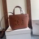 Replica Borsa Celine Mini Cabas Anais Triomphe Marrone in Vitello Granato Imitazioni Falso