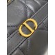 Mini borsa Dior Miss Caro Cigale replica Dior Macrocannage nera Imitazione