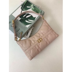 Replica Mini borsa Dior Miss Caro Cigale Macrocannage albicocca Imitazioni Falso