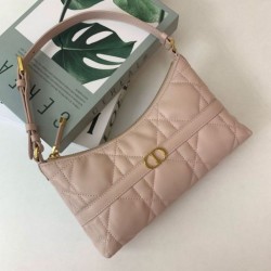 Replica Mini borsa Dior Miss Caro Cigale Macrocannage albicocca Imitazioni Falso