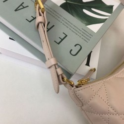 Replica Mini borsa Dior Miss Caro Cigale Macrocannage albicocca Imitazioni Falso