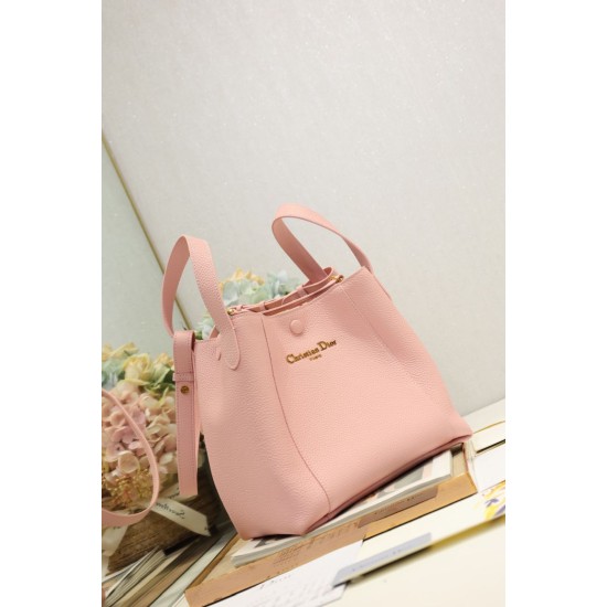 Replica Borsa a secchiello Dior Signature piccola/media rosa Imitazioni Falso Replica Borsa a secchiello Dior Signature piccola/media rosa Imitazioni Falso