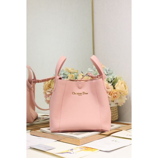 Replica Borsa a secchiello Dior Signature piccola/media rosa Imitazioni Falso Replica Borsa a secchiello Dior Signature piccola/media rosa Imitazioni Falso