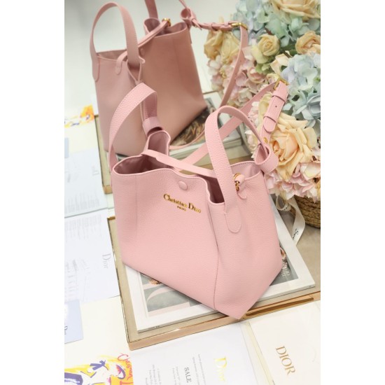 Replica Borsa a secchiello Dior Signature piccola/media rosa Imitazioni Falso Replica Borsa a secchiello Dior Signature piccola/media rosa Imitazioni Falso