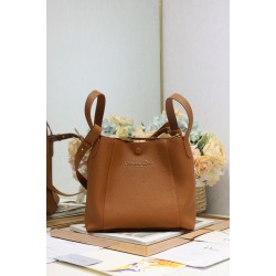 Replica Borsa a secchiello Dior Signature piccola/media marrone Imitazioni Falso