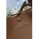 Replica Borsa a secchiello Dior Signature piccola/media marrone Imitazioni Falso
