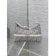 Replica Mini borsa Dior Miss Caro Cigale Oblique Chambray con effetto rafia Blu Imitazioni Falso