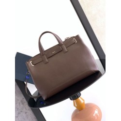 Replica Borsa tote Dior Normandie media da uomo marrone Imitazioni Falso
