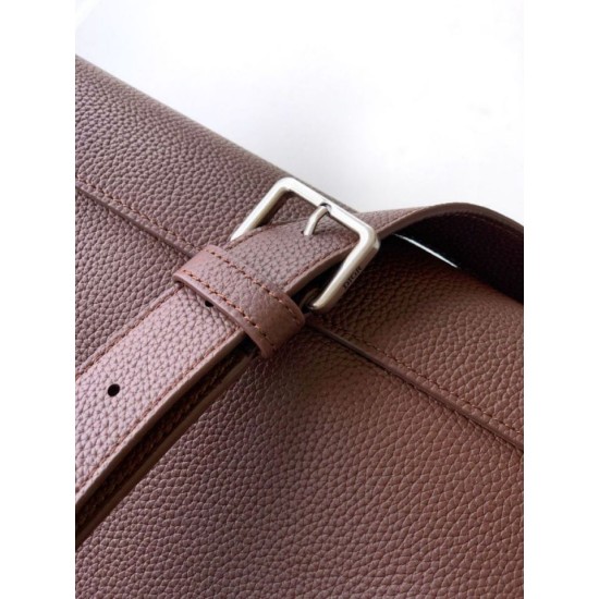 Replica Borsa tote Dior Normandie media da uomo marrone Imitazioni Falso
