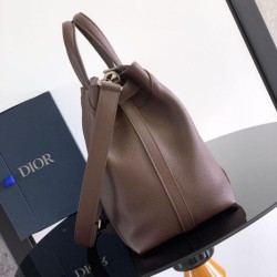 Replica Borsa tote Dior Normandie media da uomo marrone Imitazioni Falso