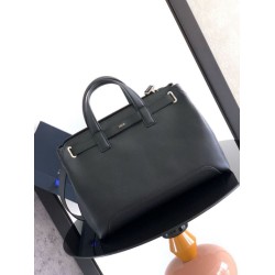 Replica Borsa tote Dior Normandie media da uomo nera Imitazioni Falso