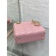 Mini Borsa Dior Lady Dior Replica Dior con O-link Rosa Cannage Imitazione