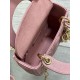 Mini Borsa Dior Lady Dior Replica Dior con O-link Rosa Cannage Imitazione