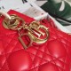 Replica Borsa Dior Mini Lady Dior con Catena Rosso Cannage Imitazioni Falso