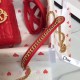 Replica Borsa Dior Mini Lady Dior con Catena Rosso Cannage Imitazioni Falso