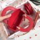Replica Borsa Dior Mini Lady Dior con Catena Rosso Cannage Imitazioni Falso