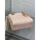 Replica Borsa Dior Lady Dior Mini con Catena e Charms in Resina Rosa Imitazioni Falso