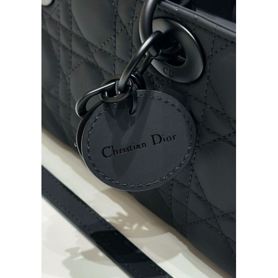 Borsa Dior Classic Lady Borsa Dior Replica D-Joy Piccola in Pelle di Vitello Ultraopaca Nera