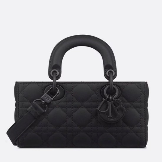 Borsa Dior Classic Lady Borsa Dior Replica D-Joy Piccola in Pelle di Vitello Ultraopaca Nera