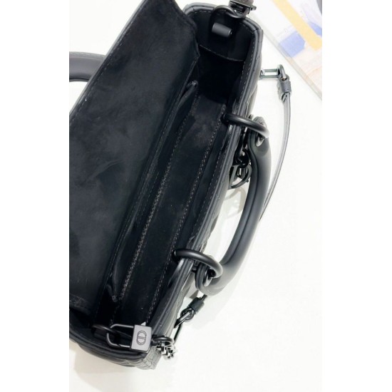 Borsa Dior Classic Lady Borsa Dior Replica D-Joy Piccola in Pelle di Vitello Ultraopaca Nera