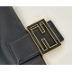 Borsa Fendi Mamma Baguette Media/Grande Replica Nappa Nera Imitazione