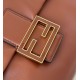 Borsa Fendi Mamma Baguette Media/Grande Replica Nappa Caffè Imitazione