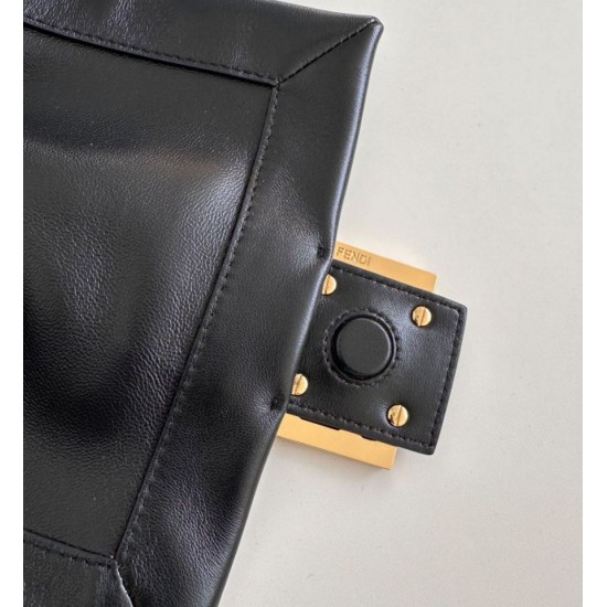 Replica Borsa Fendi Mamma Baguette Piccola Nera Imitazioni Falso