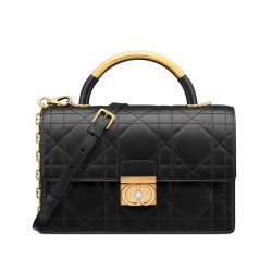 Replica Borsa Tote Dior Ange Media Nera Imitazioni Falso