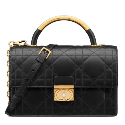 Replica Borsa Tote Dior Ange Media Nera Imitazioni Falso