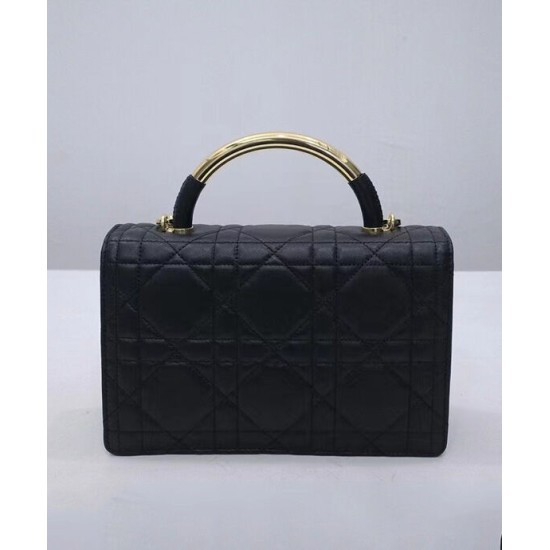 Replica Borsa Tote Dior Ange Media Nera Imitazioni Falso