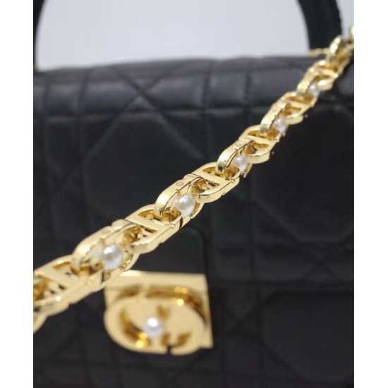 Replica Borsa Tote Dior Ange Media Nera Imitazioni Falso