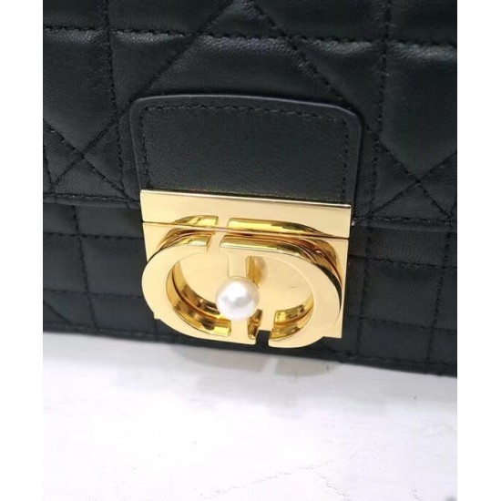 Replica Borsa Tote Dior Ange Media Nera Imitazioni Falso