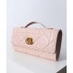 Replica Pochette Dior Miss Caro Top Handle Clutch Rosa Imitazioni Falso