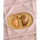 Replica Pochette Dior Miss Caro Top Handle Clutch Rosa Imitazioni Falso