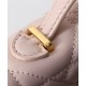 Replica Pochette Dior Miss Caro Top Handle Clutch Rosa Imitazioni Falso