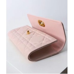 Replica Pochette Dior Miss Caro Top Handle Clutch Rosa Imitazioni Falso