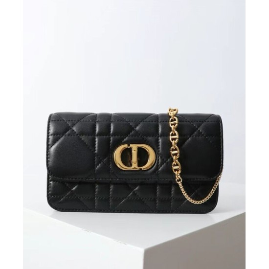 Borsa Dior Miss Caro Replica con Catena Nera Imitazione