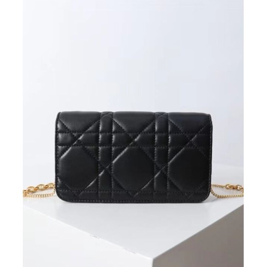 Borsa Dior Miss Caro Replica con Catena Nera Imitazione