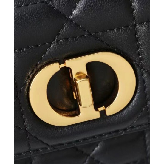 Borsa Dior Miss Caro Replica con Catena Nera Imitazione
