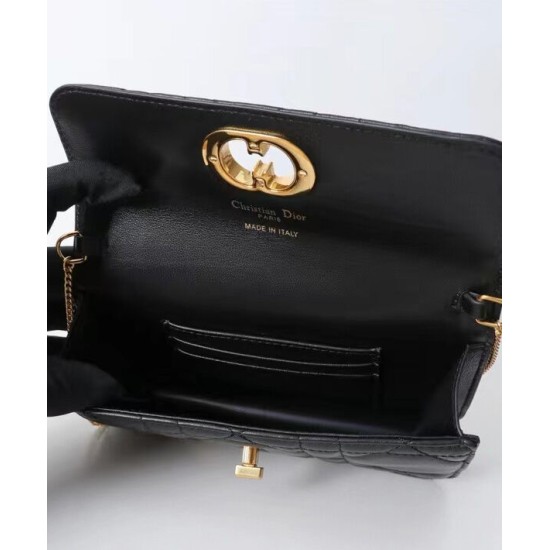 Borsa Dior Miss Caro Replica con Catena Nera Imitazione
