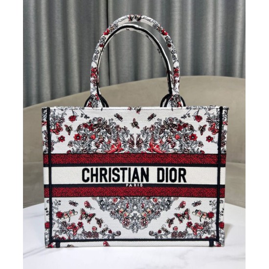 Replica Borsa Dior Book Tote media Dior ricamata con il motivo multicolore M1286 Rosso di Pietro Ruffo Imitazioni Falso Replica Borsa Dior Book Tote media Dior ricamata con il motivo multicolore M1286 Rosso di Pietro Ruffo Imitazioni Falso
