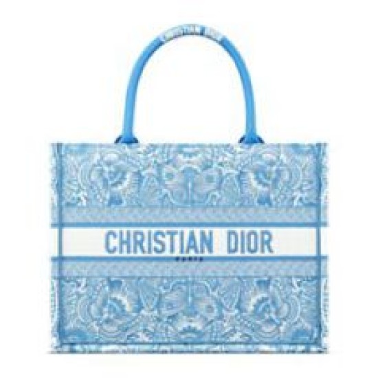 Replica Borsa Dior Book Tote media Dior M1286 ricamata con il motivo celeste D-Butterfly Paisley blu/bianco Imitazioni Falso Replica Borsa Dior Book Tote media Dior M1286 ricamata con il motivo celeste D-Butterfly Paisley blu/bianco Imitazioni Falso