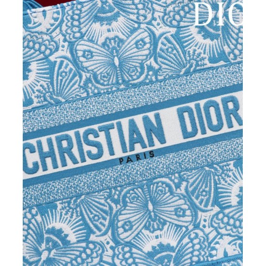 Replica Borsa Dior Book Tote media Dior M1286 ricamata con il motivo celeste D-Butterfly Paisley blu/bianco Imitazioni Falso Replica Borsa Dior Book Tote media Dior M1286 ricamata con il motivo celeste D-Butterfly Paisley blu/bianco Imitazioni Falso