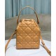 Replica Borsa a secchiello Dior Caro piccola Dior M3372 Caffè Imitazioni Falso