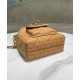 Replica Borsa a secchiello Dior Caro piccola Dior M3372 Caffè Imitazioni Falso