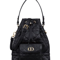 Replica Borsa a secchiello Dior Caro piccola Dior M3372 Nero Imitazioni Falso