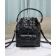 Replica Borsa a secchiello Dior Caro piccola Dior M3372 Nero Imitazioni Falso