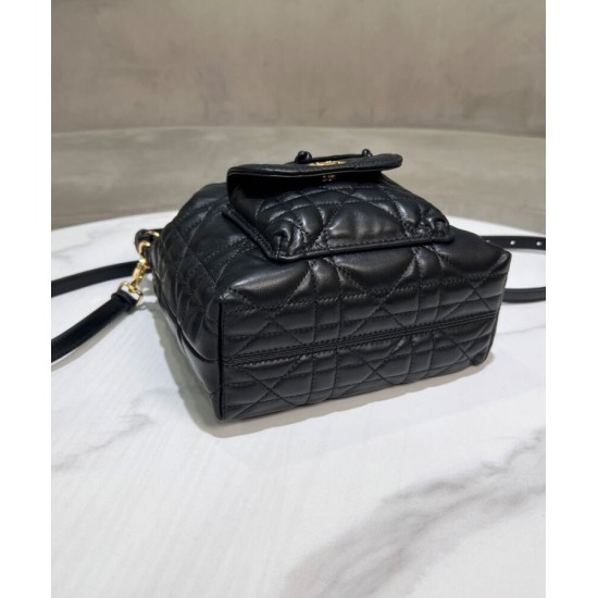 Replica Borsa a secchiello Dior Caro piccola Dior M3372 Nero Imitazioni Falso