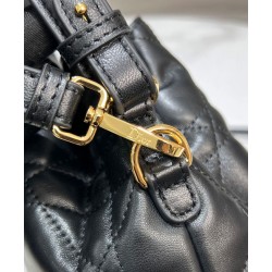 Replica Borsa a secchiello Dior Caro piccola Dior M3372 Nero Imitazioni Falso